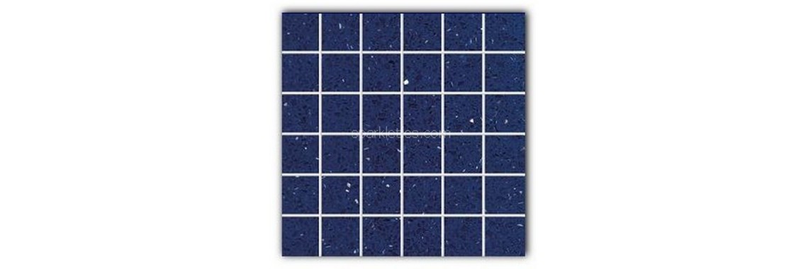 Sapphire quartz resin mirror tile